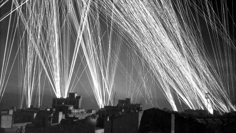 Searchlights over City