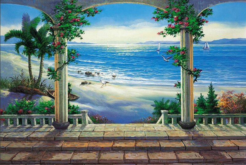 Seascape Through Archway