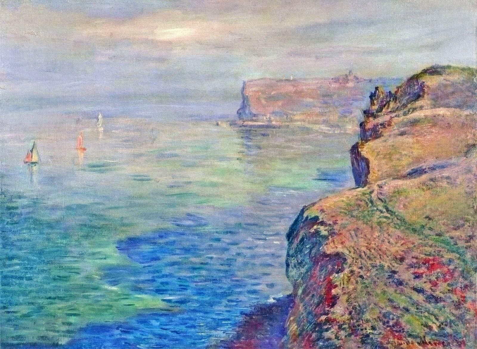Seascape with sailboats