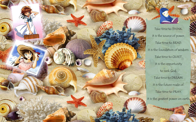 Seashells and Starfish — Beige