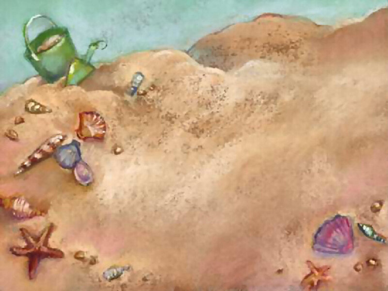 Seashells on Sand — Beige, Calm