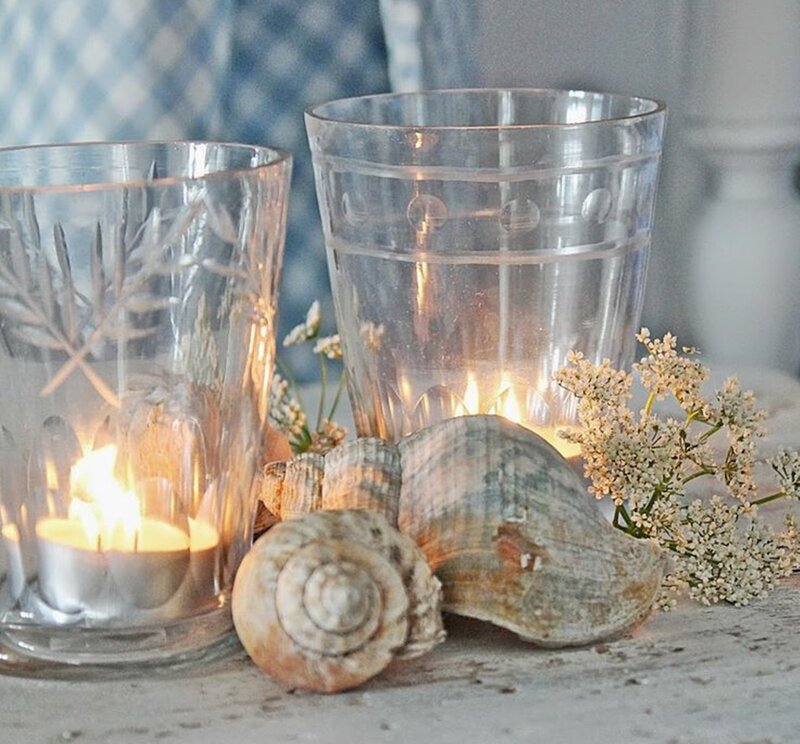 Seashells with Candles