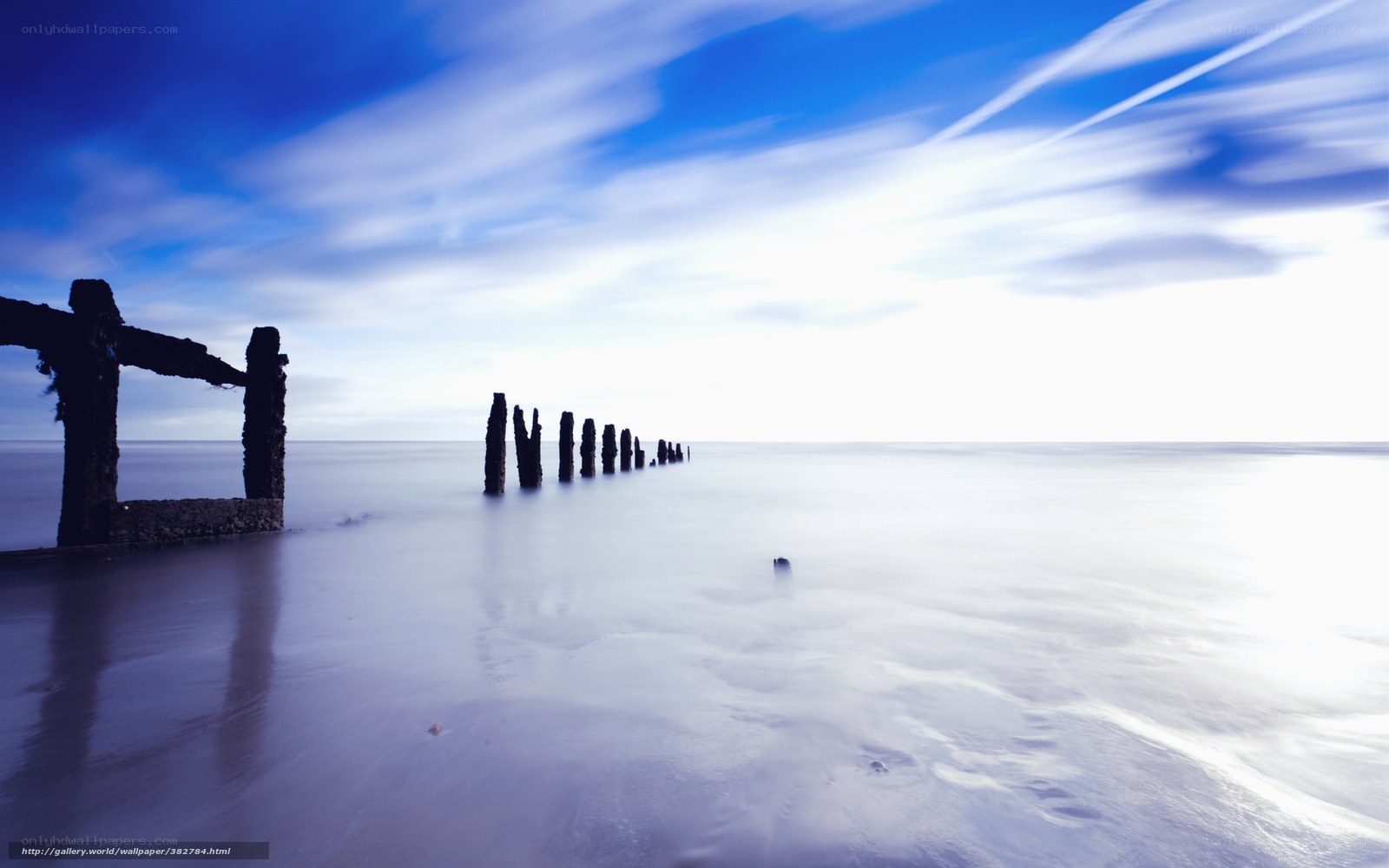 Seaside ruins at dawn