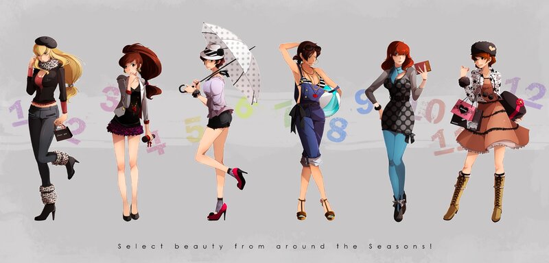 Seasonal fashion characters