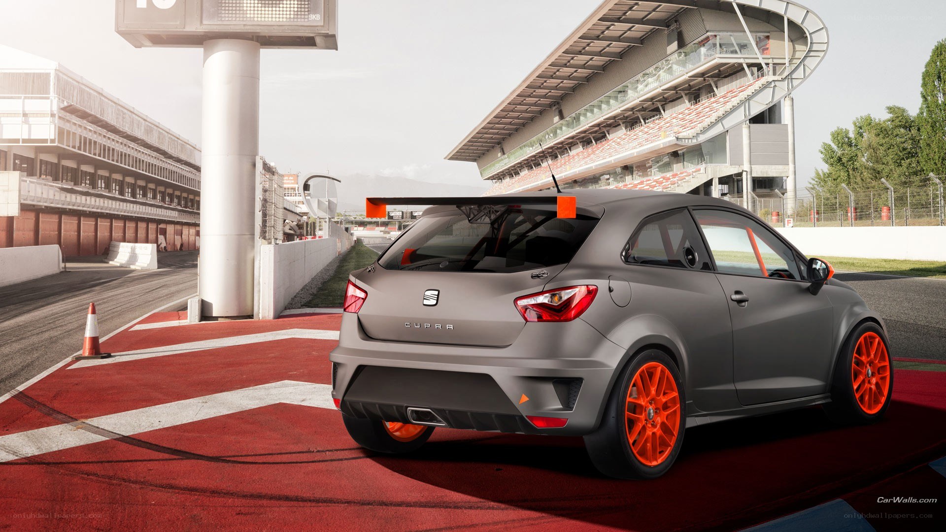SEAT Cupra on a racetrack
