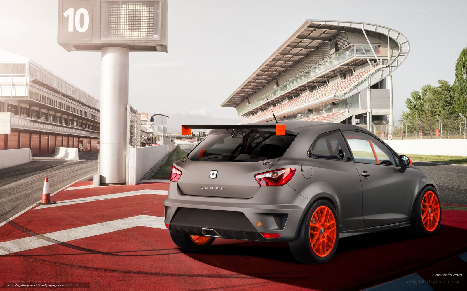 SEAT Cupra on a racetrack