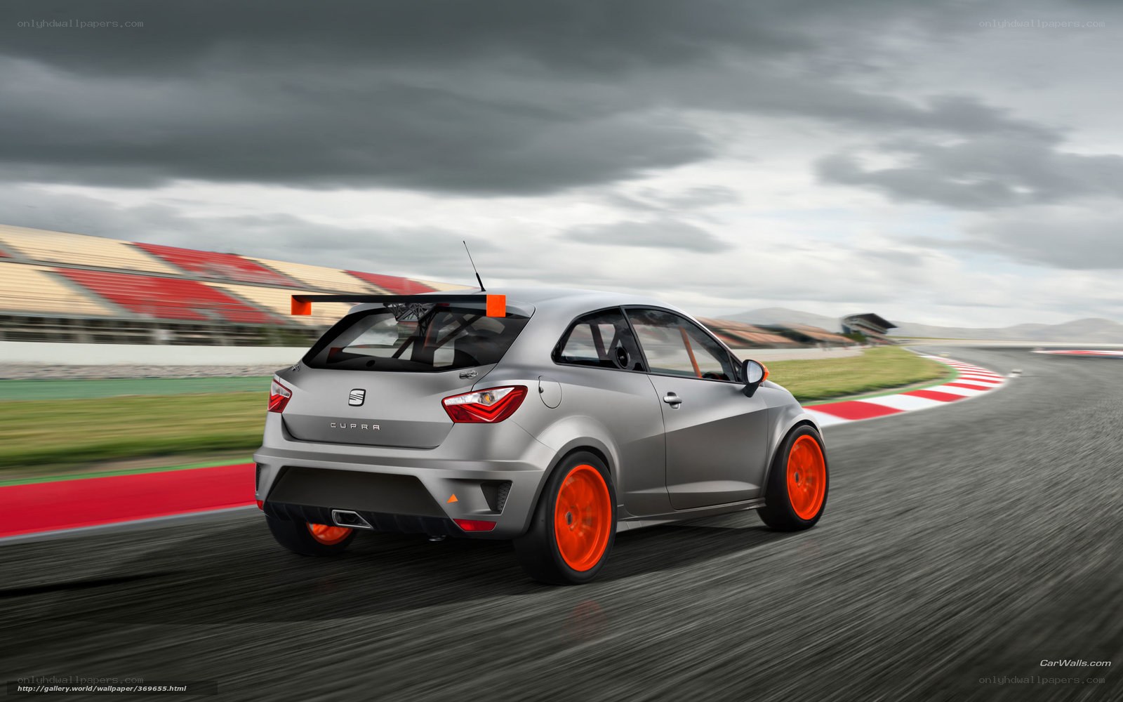 SEAT Cupra on racetrack