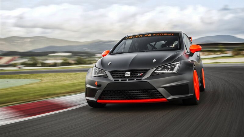SEAT race car on track