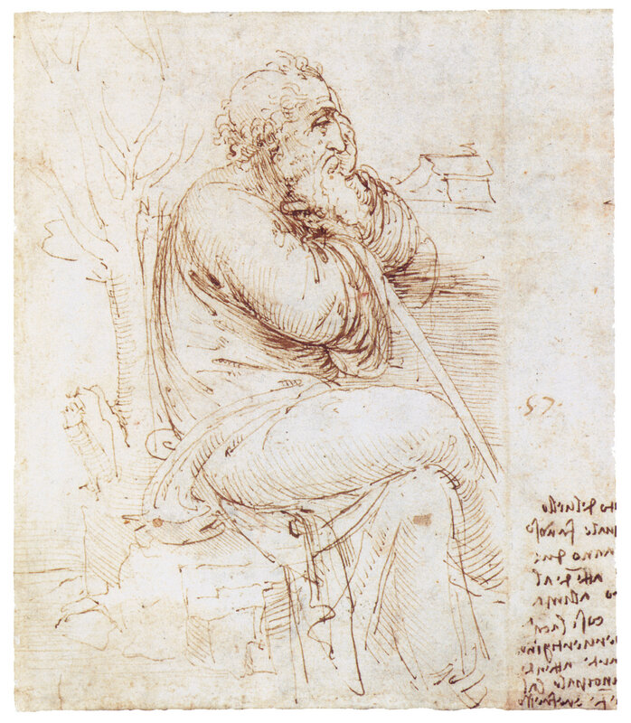 Seated man sketch
