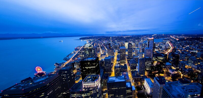 Seattle Cityscape at Night