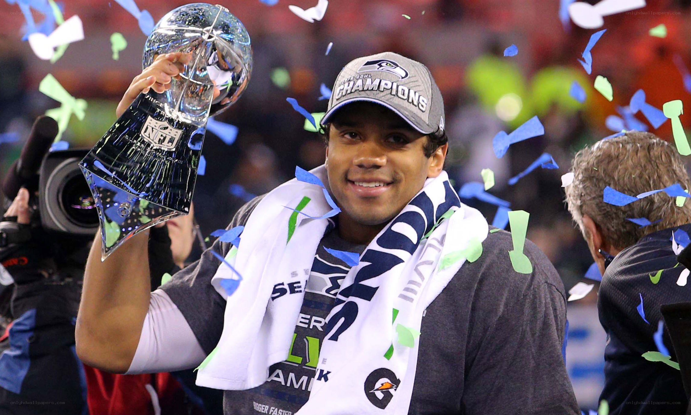 Seattle Seahawks celebrate Super Bowl victory