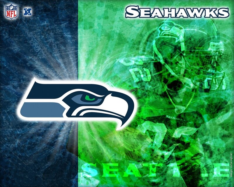 Seattle Seahawks Logo — Blue, Energetic
