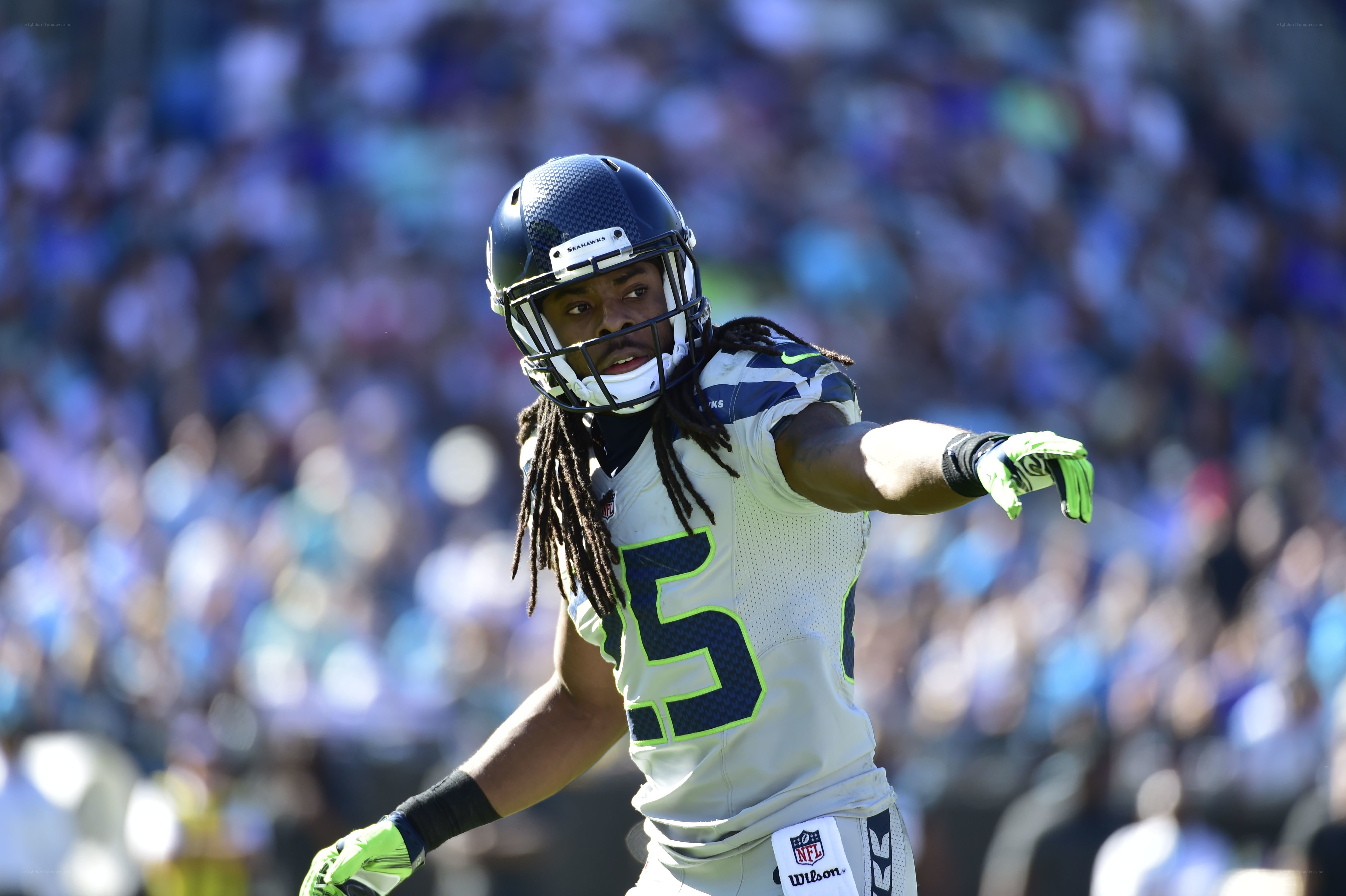 Seattle Seahawks player on field