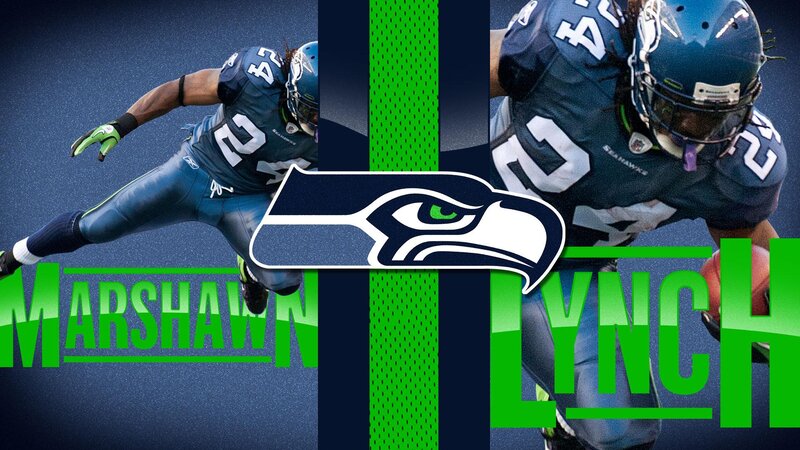 Seattle Seahawks Players — Blue, Dynamic