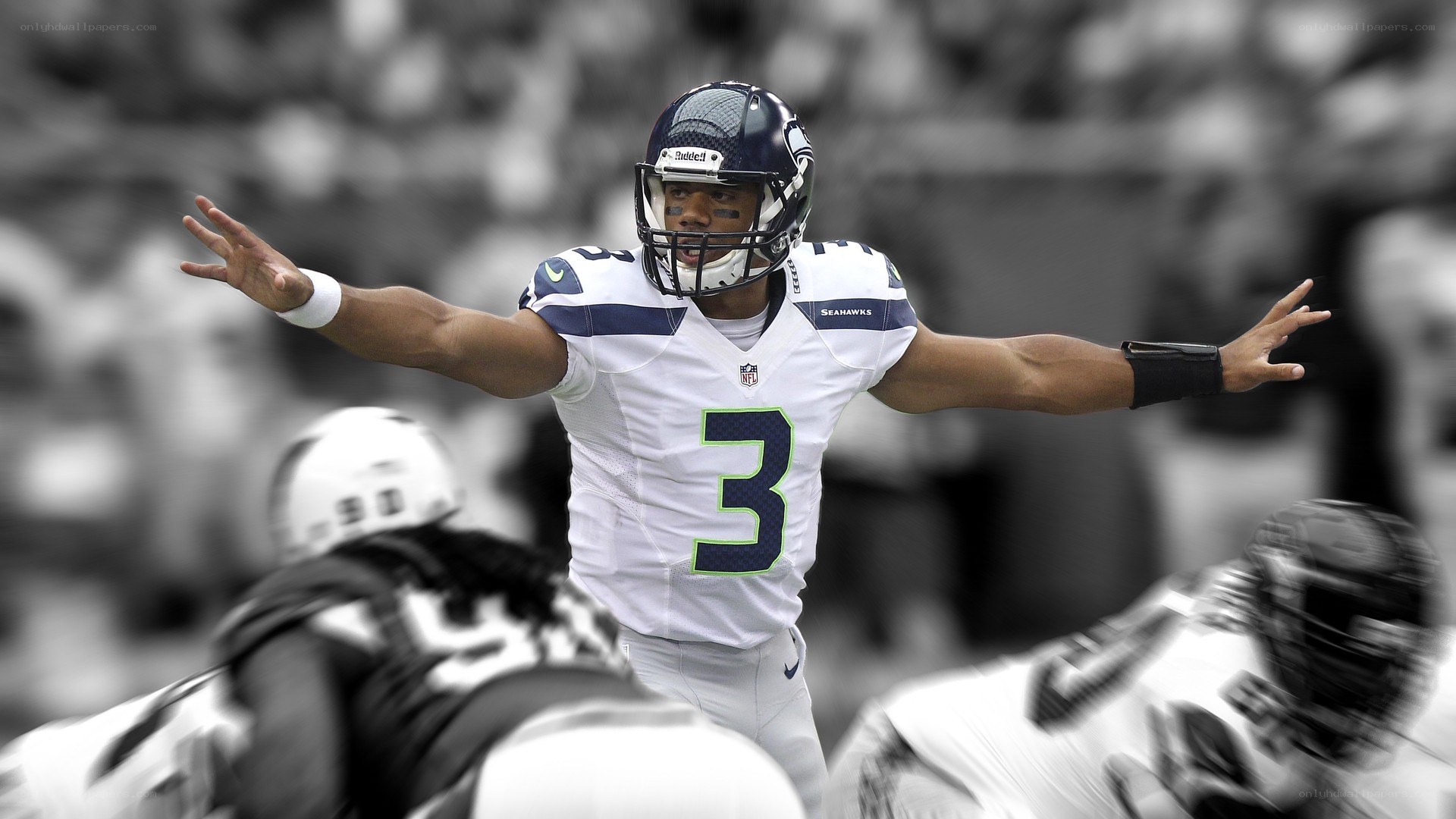 Seattle Seahawks quarterback in action
