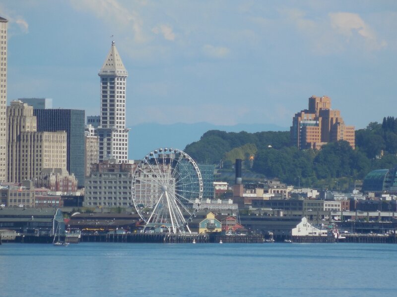 Seattle Skyline — Blue, Calm