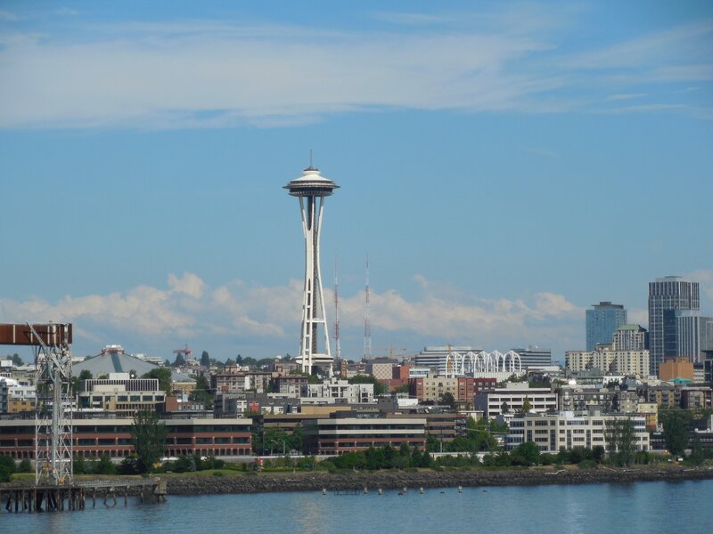 Seattle Skyline — Blue, Serene, Afternoon, Photograph