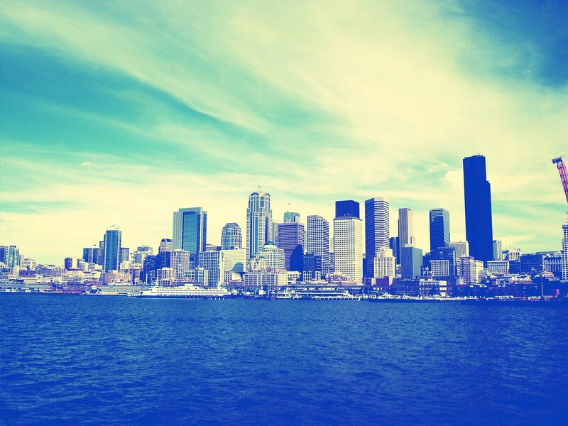 Seattle skyline from the water