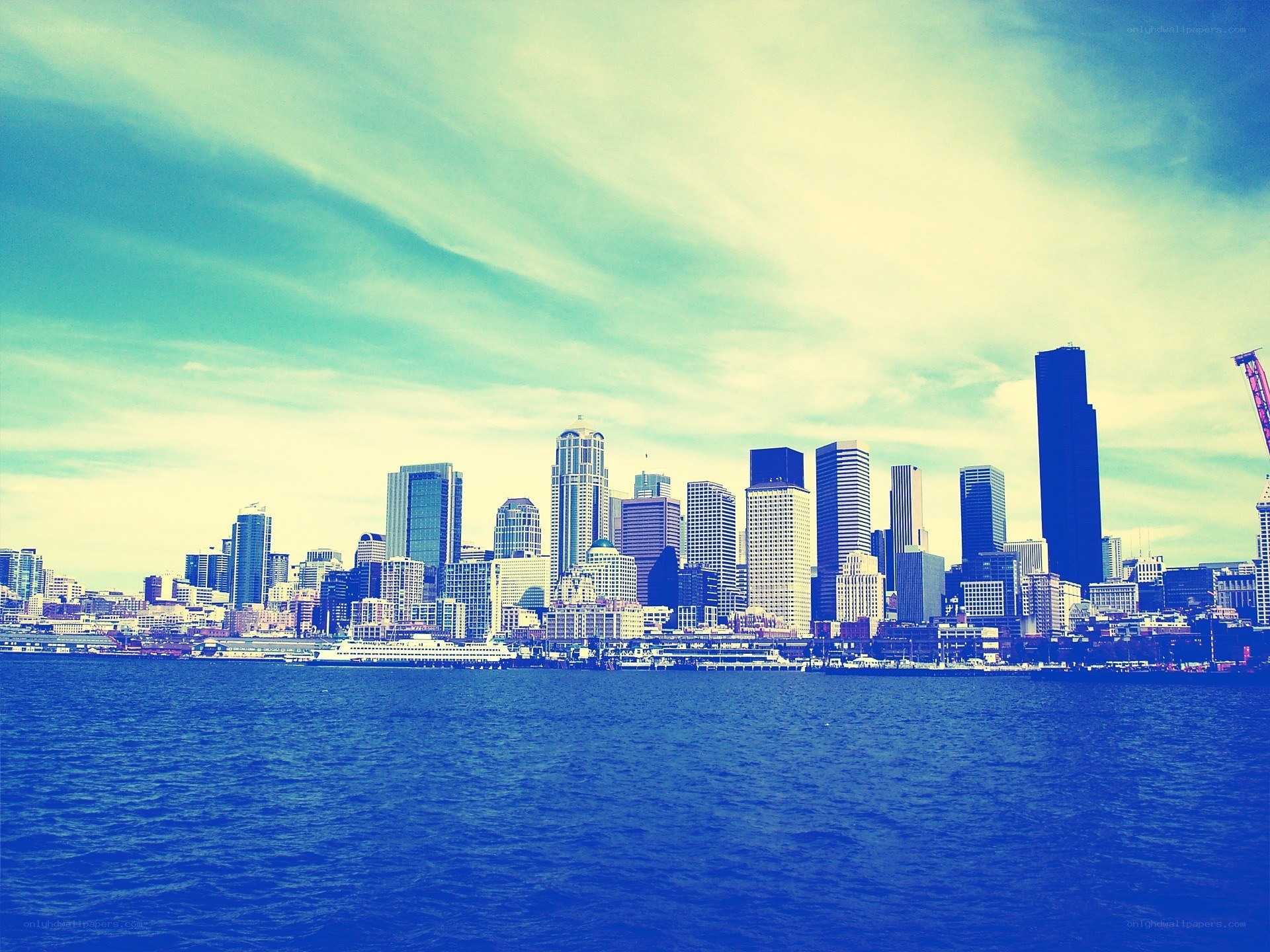 Seattle skyline from the water