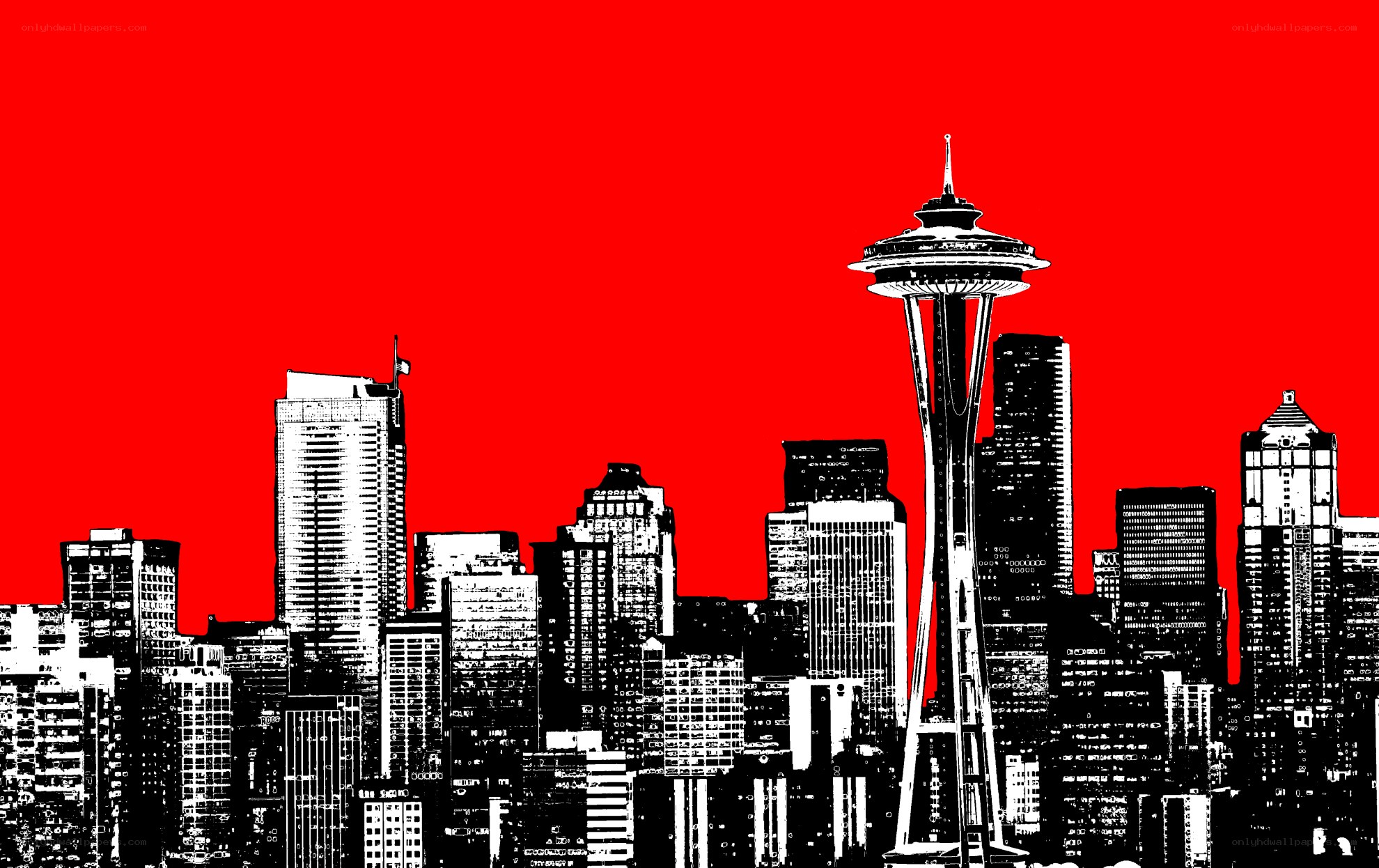 Seattle skyline with Space Needle
