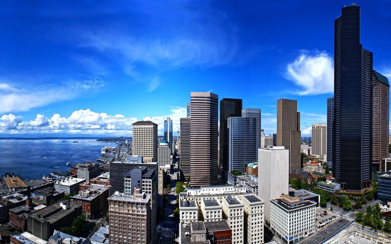 Seattle skyline with Space Needle