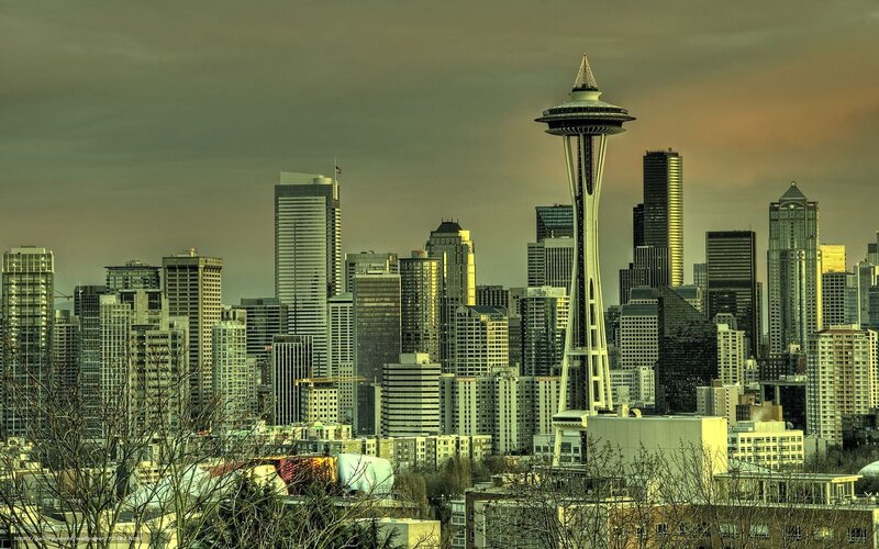 Seattle skyline with Space Needle