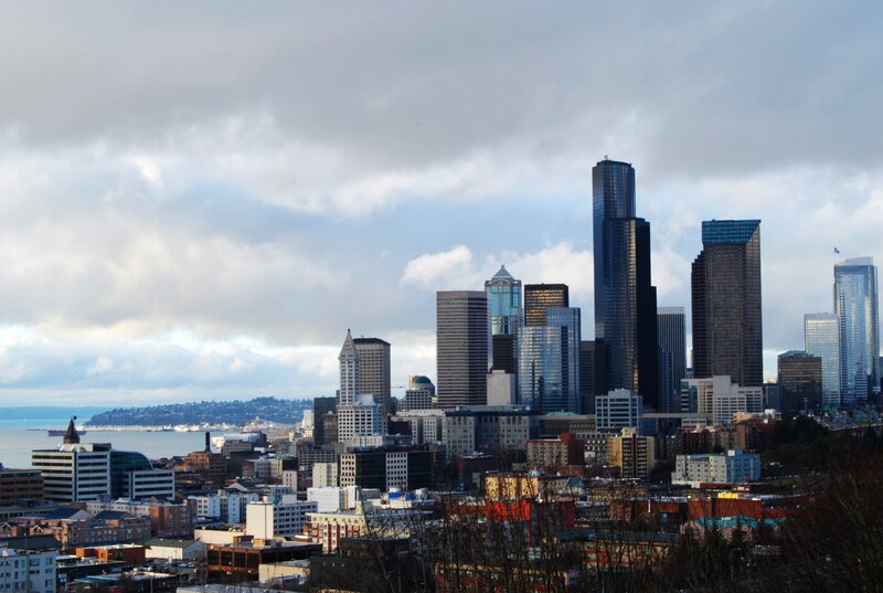 Seattle skyline with water