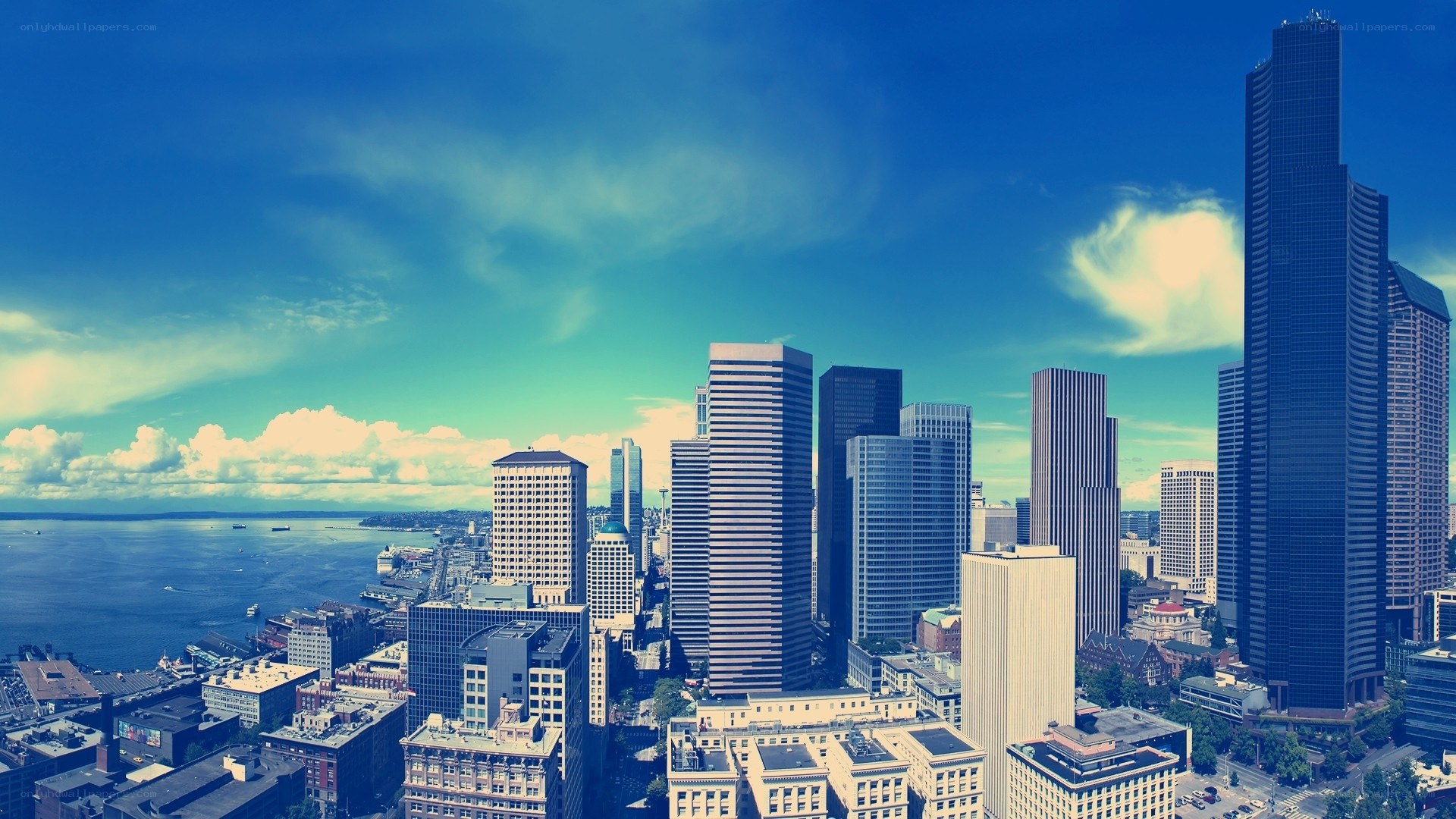 Seattle skyline with waterfront
