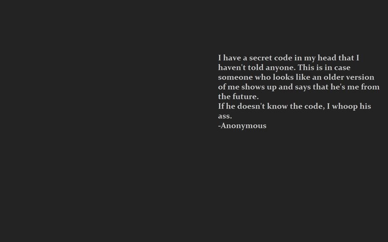 secret code quote