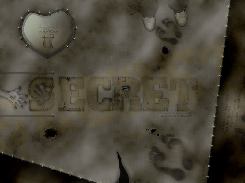 secret heart and footprints