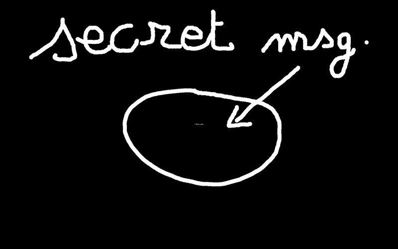 secret message drawing