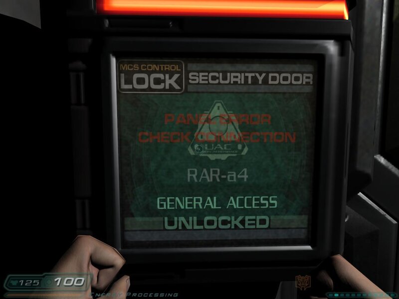 security panel error screen