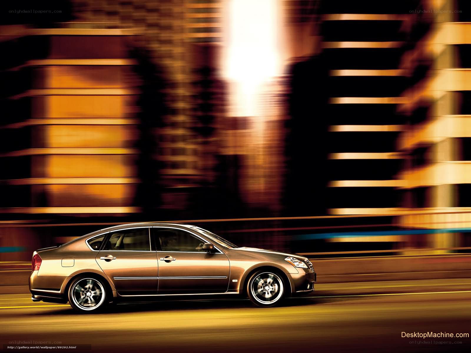 Sedan car in motion