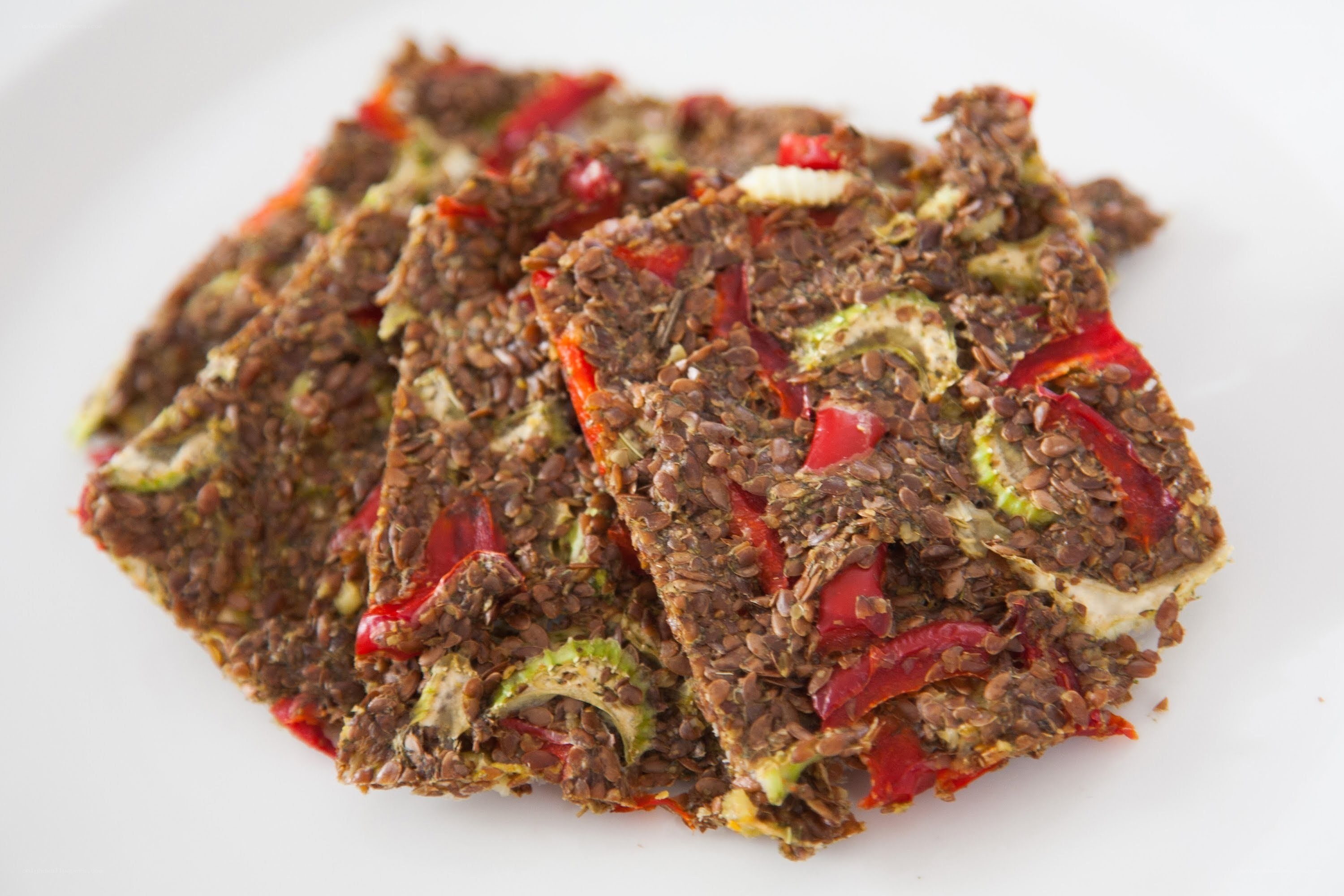 seed crackers with peppers