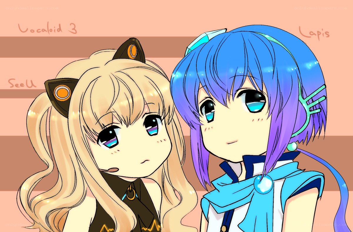 SeeU and Lapis Vocaloid art