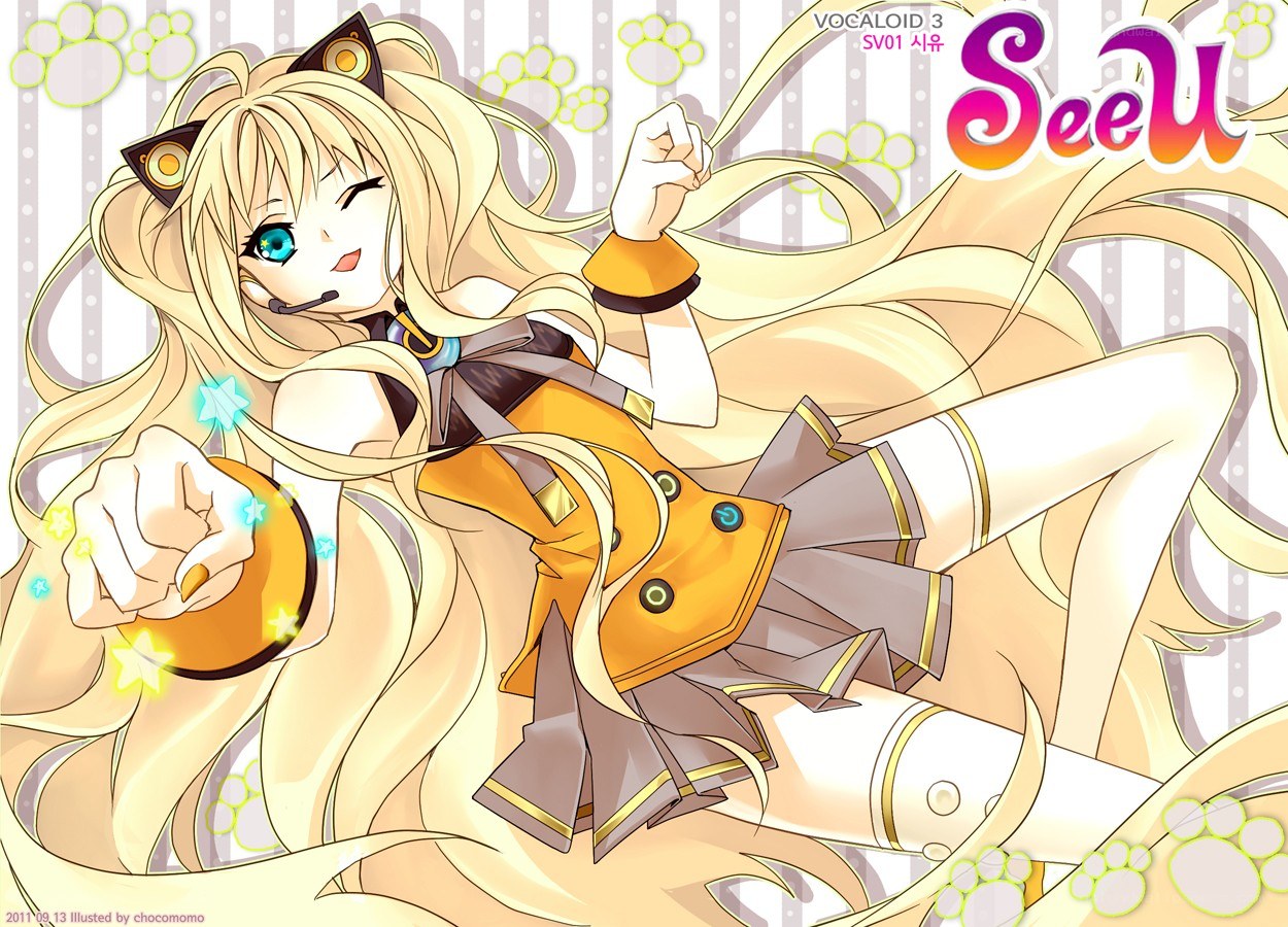 SeeU Vocaloid character illustration