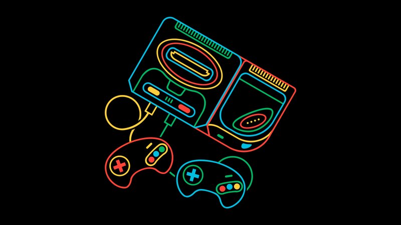 Sega Genesis Console — Black
