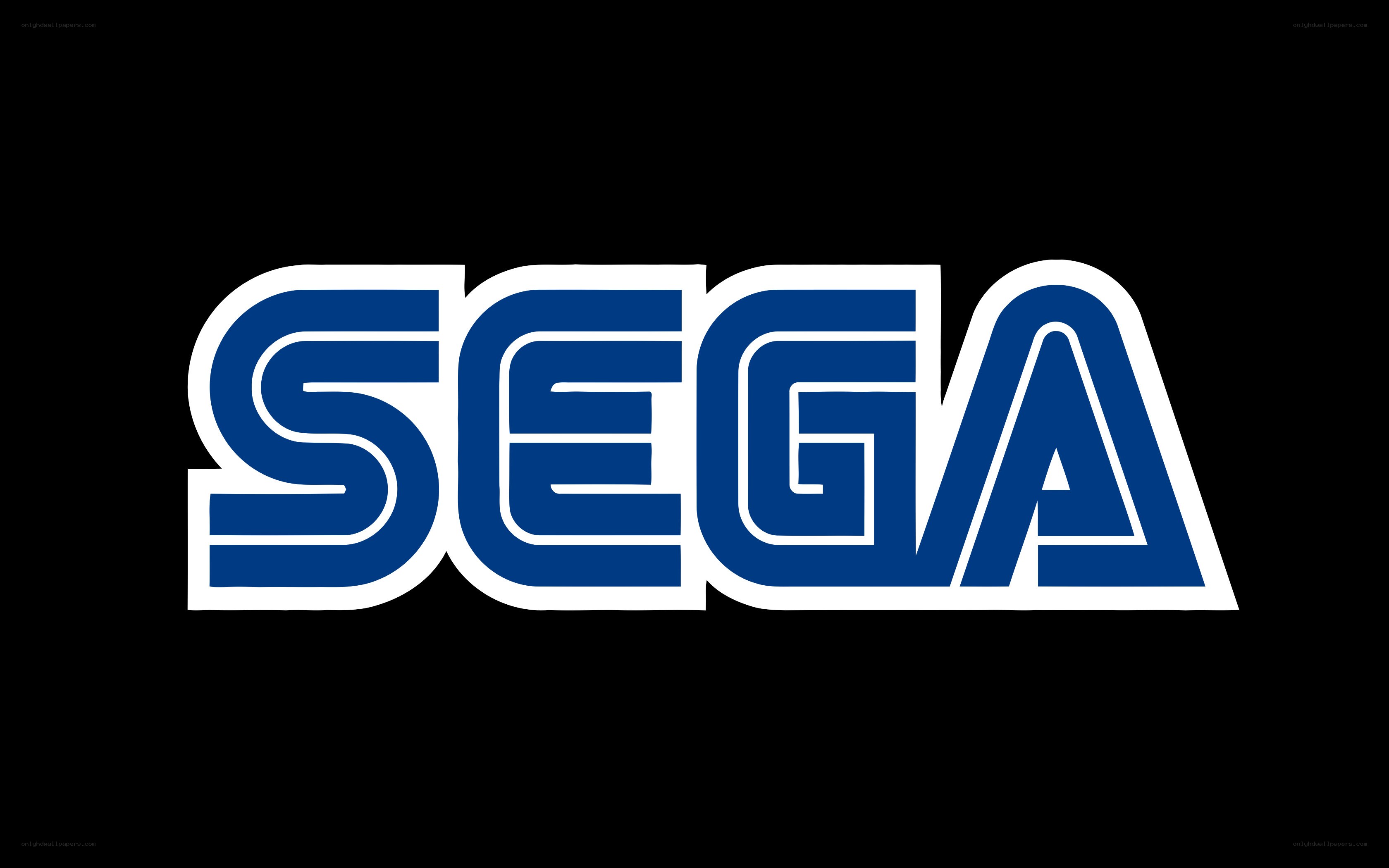SEGA logo on black background
