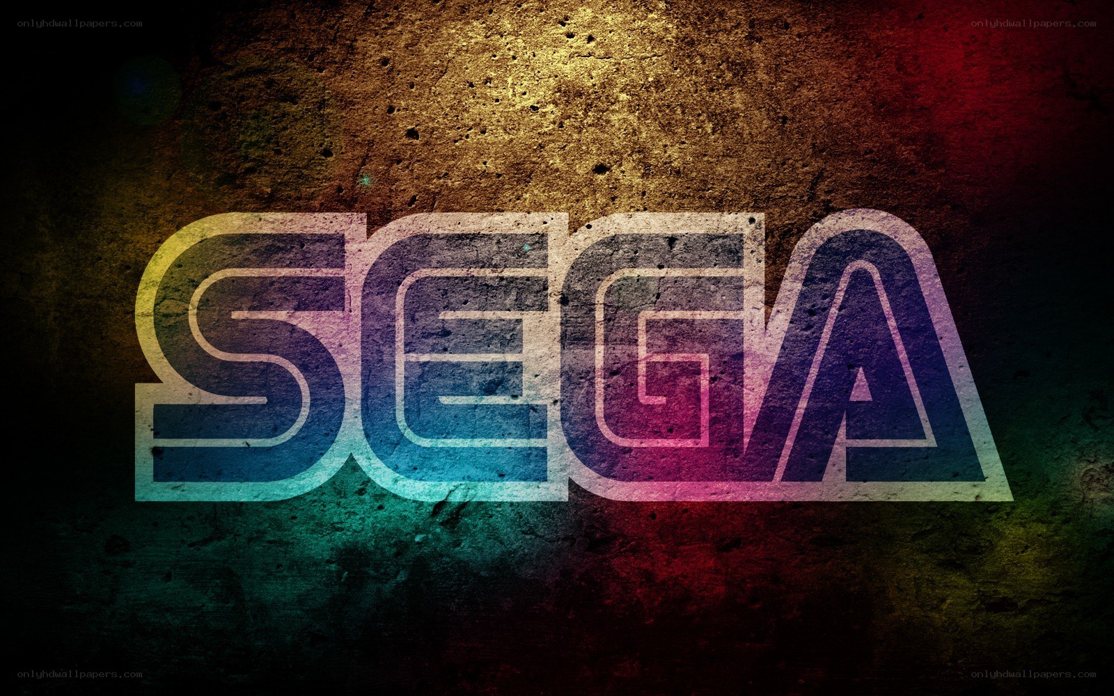 SEGA logo on textured background