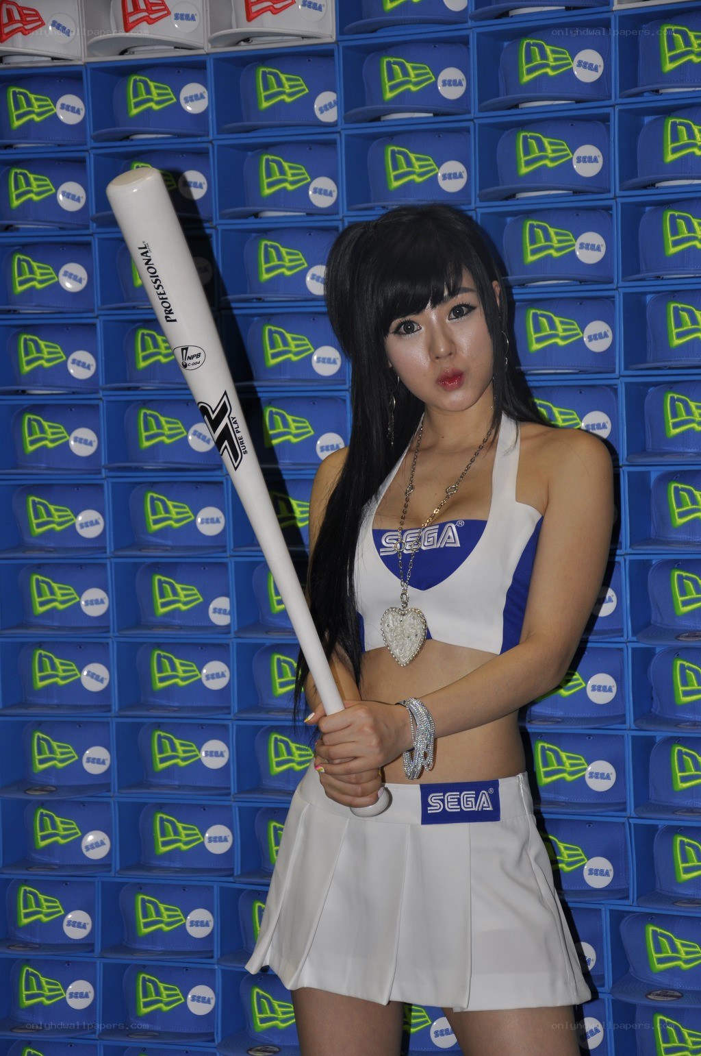 SEGA promotional model with bat