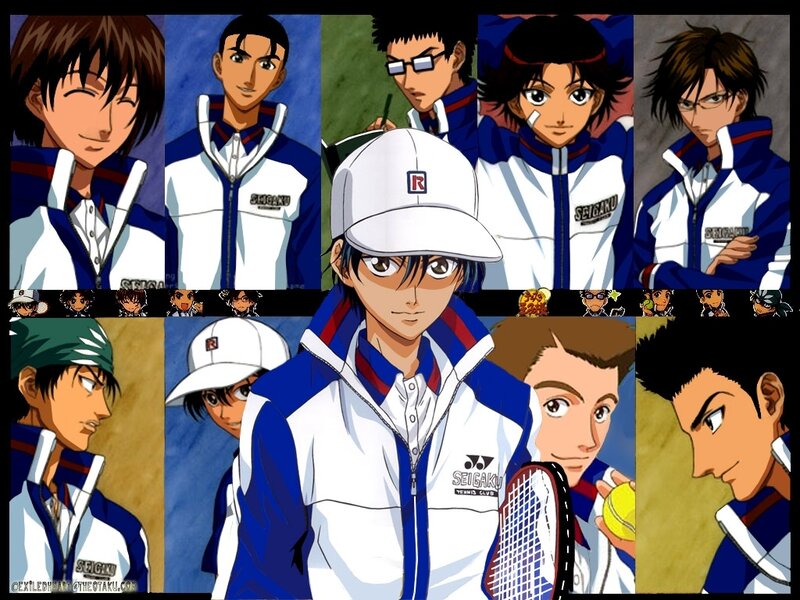 Seigaku tennis team collage