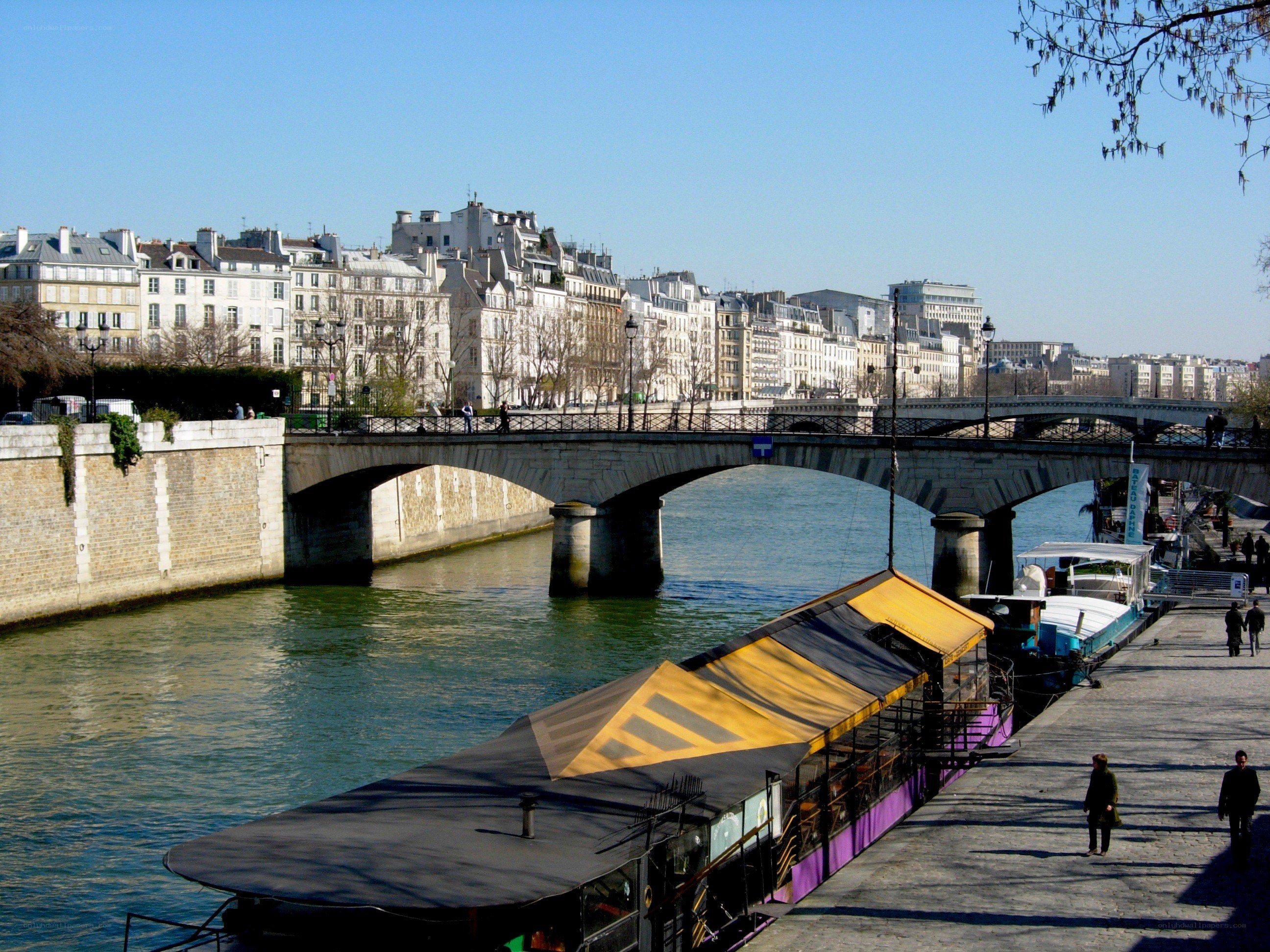 Seine River and bridge in Paris