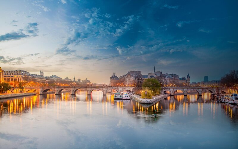 Seine River at Dusk
