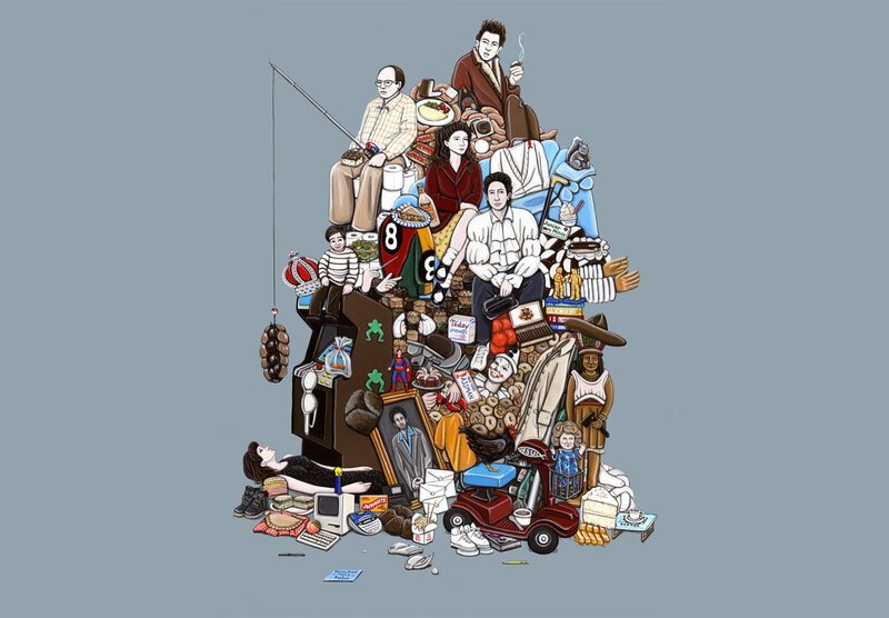 Seinfeld character collage