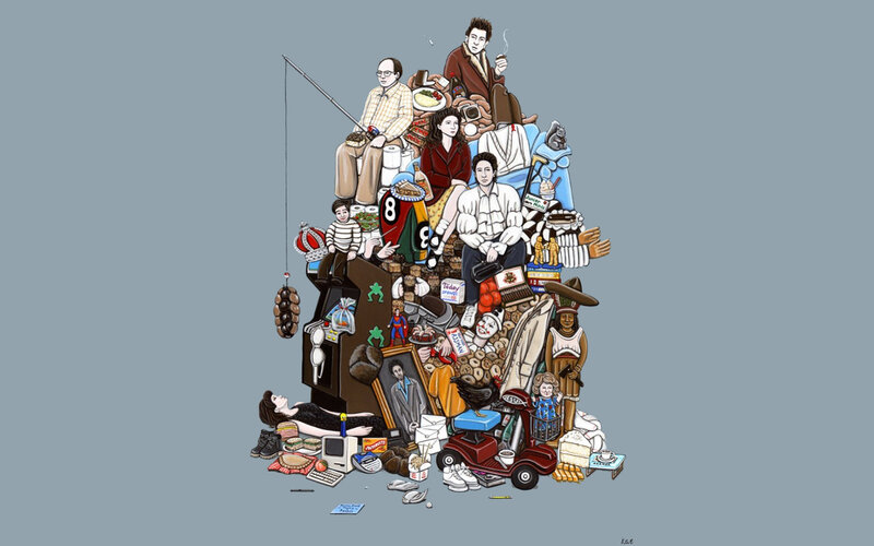 Seinfeld character collage