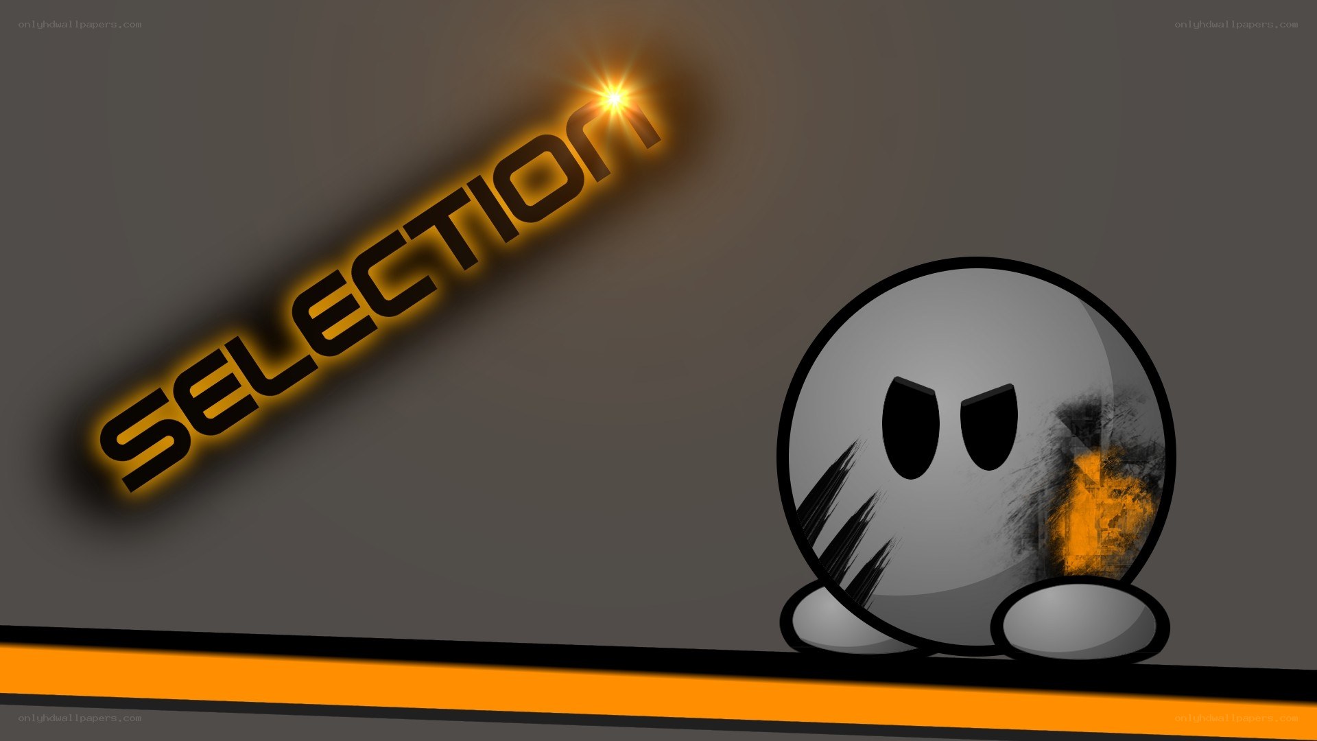 selection screen with character
