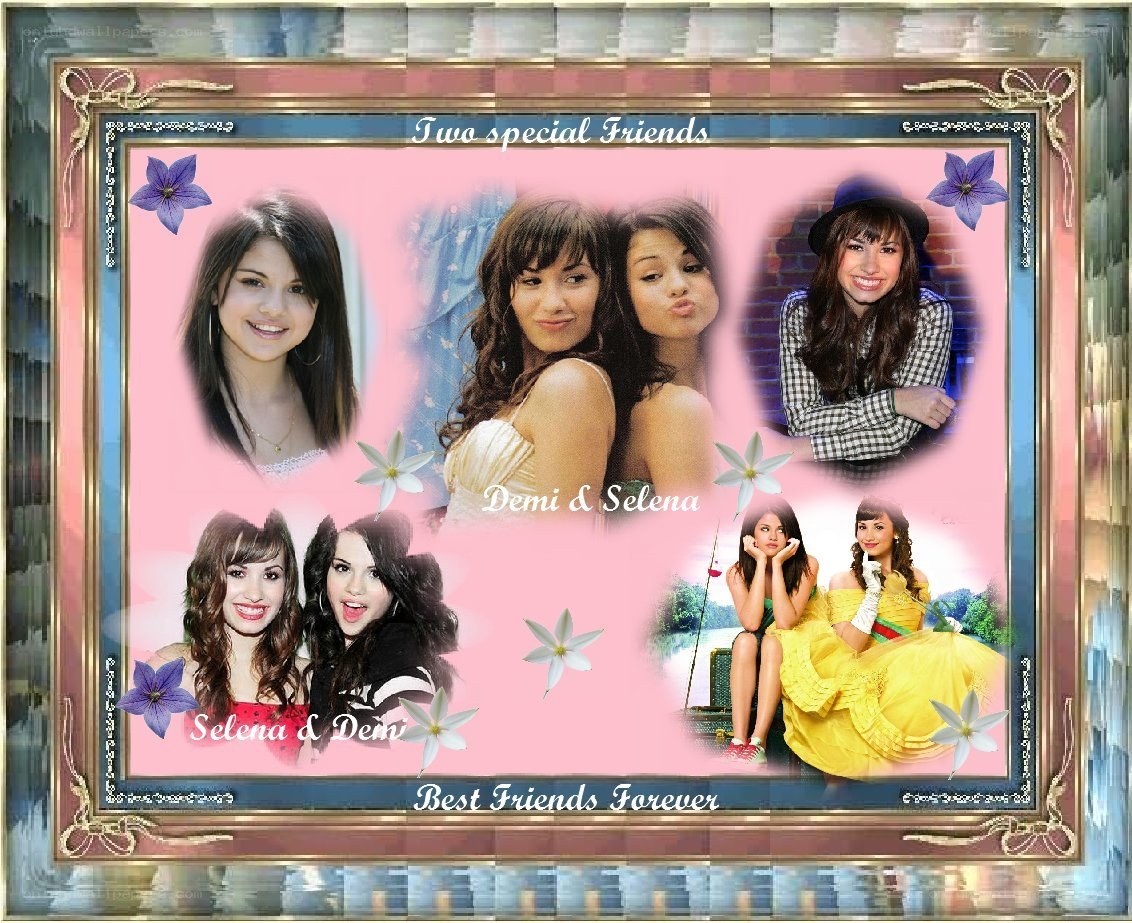 Selena and Demi collage