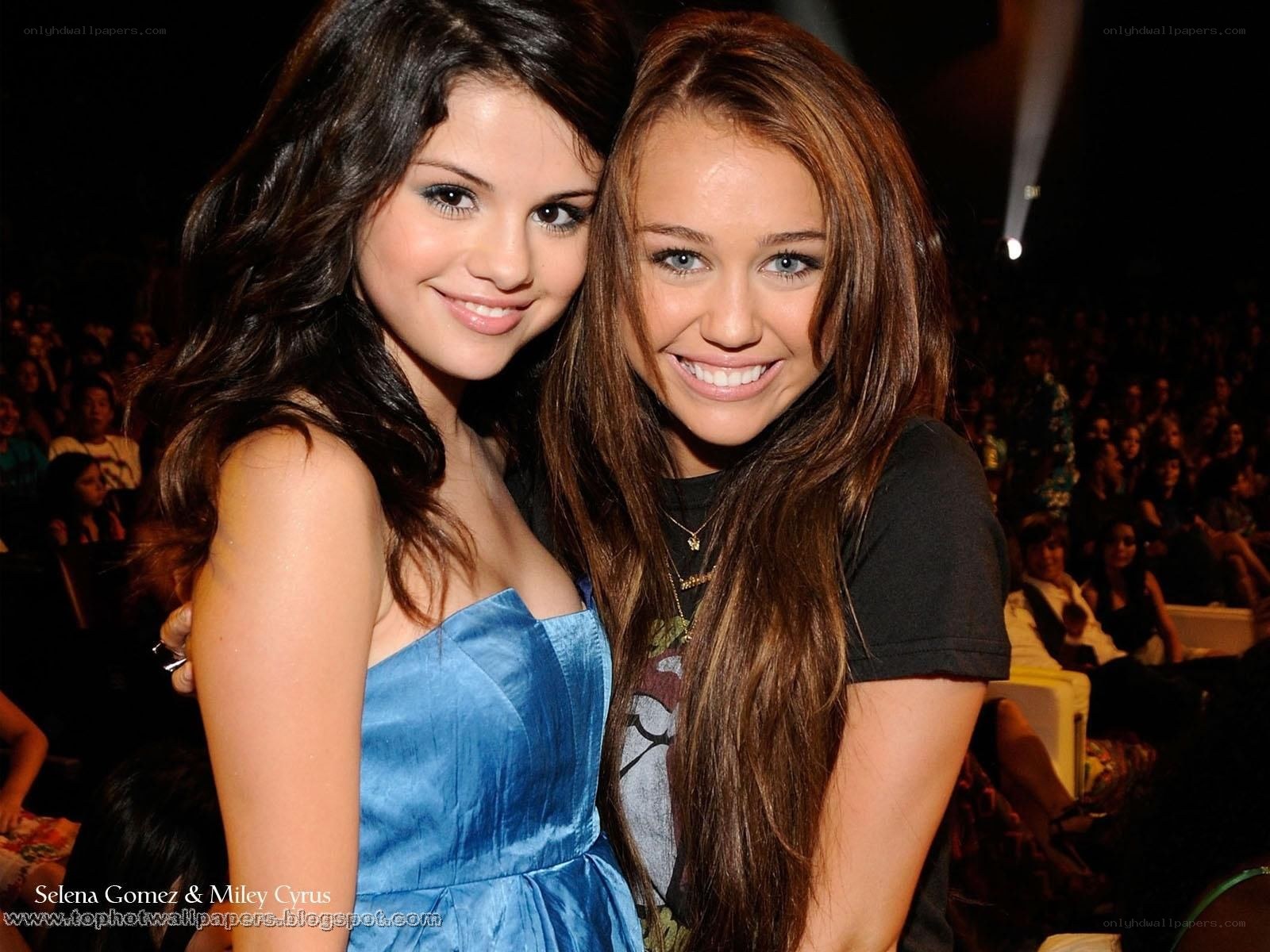 Selena Gomez and Miley Cyrus