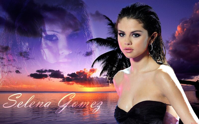 Selena Gomez beach sunset
