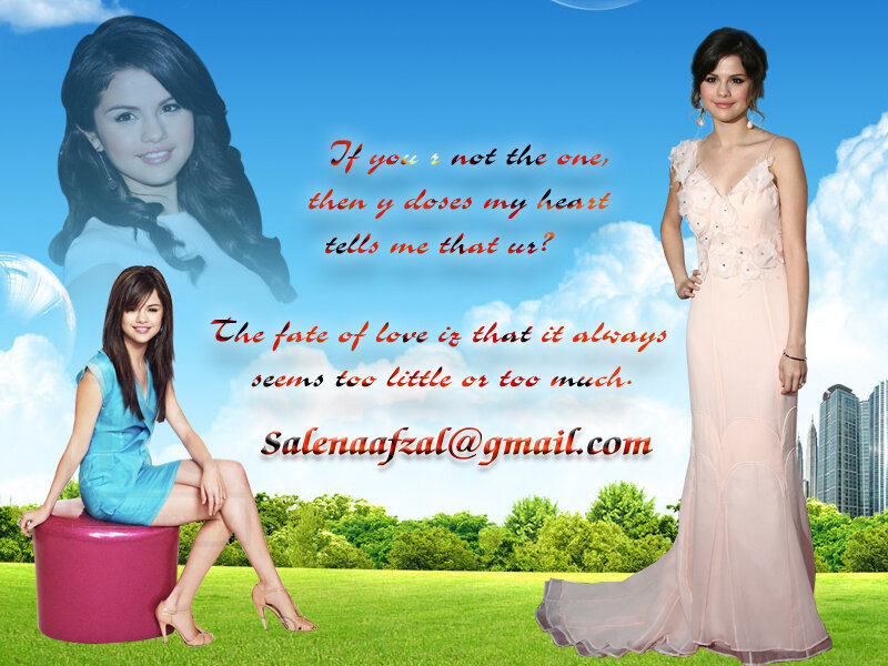 Selena Gomez collage with quotes